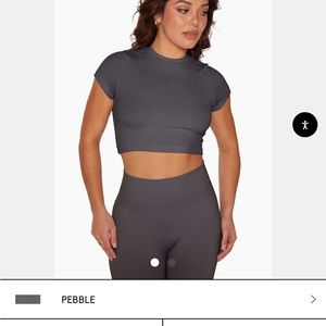 Setactive form crop in pebble color